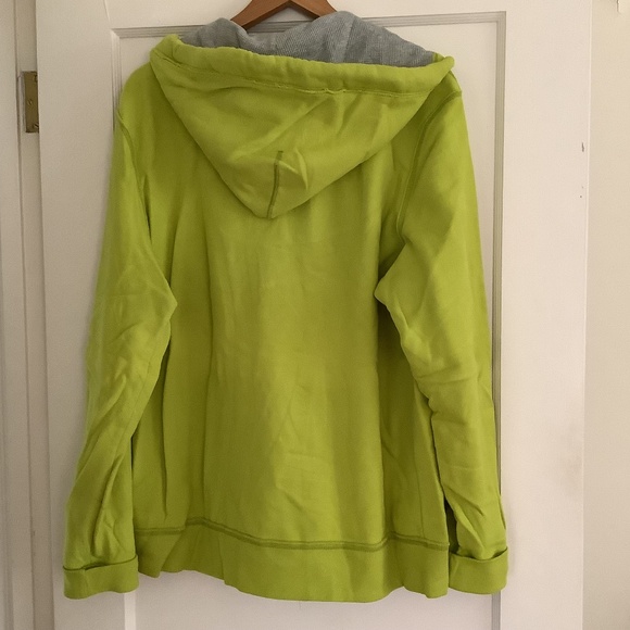 Brand new Aeropostale zip up hoodie Lime green xl - Picture 2 of 3